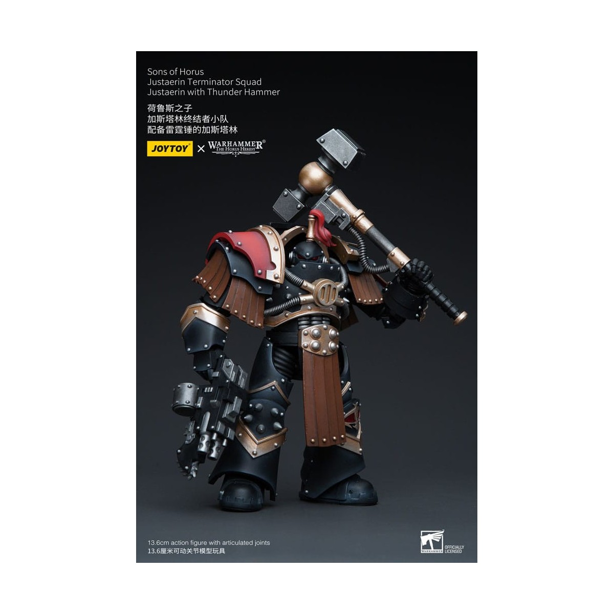 JoyToy - Hijos de Horus - Escuadra Terminator Justaerin - Justaerin con Martillo del Trueno 1/18 - La Herejía de Horus