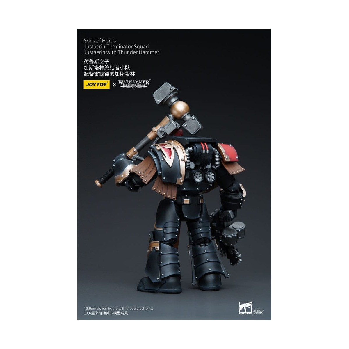 JoyToy - Hijos de Horus - Escuadra Terminator Justaerin - Justaerin con Martillo del Trueno 1/18 - La Herejía de Horus