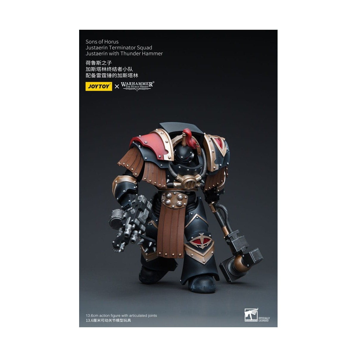 JoyToy - Hijos de Horus - Escuadra Terminator Justaerin - Justaerin con Martillo del Trueno 1/18 - La Herejía de Horus