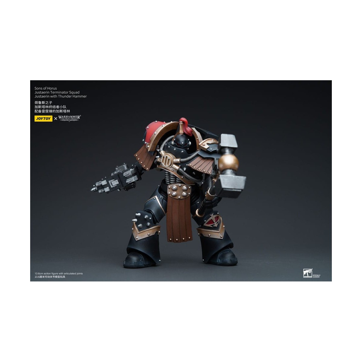 JoyToy - Hijos de Horus - Escuadra Terminator Justaerin - Justaerin con Martillo del Trueno 1/18 - La Herejía de Horus