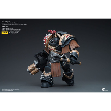 JoyToy - Hijos de Horus - Escuadra Terminator Justaerin - Justaerin con Multi-melta y Power Maul 1/18 - La Herejía de Horus