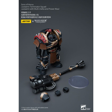 JoyToy - Hijos de Horus - Escuadra Terminator Justaerin - Justaerin con Multi-melta y Power Maul 1/18 - La Herejía de Horus