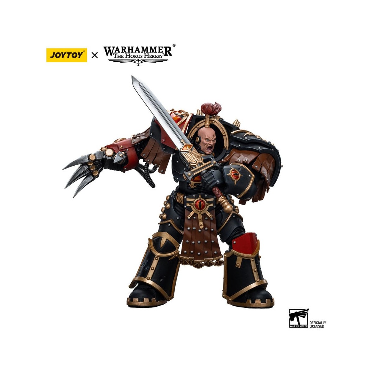 JoyToy Space Marines - Hijos de Horus - Ezekyle Abaddon Primer Capitán de la XVl Legión - 1/18 - Warhammer La Herejía de Horus