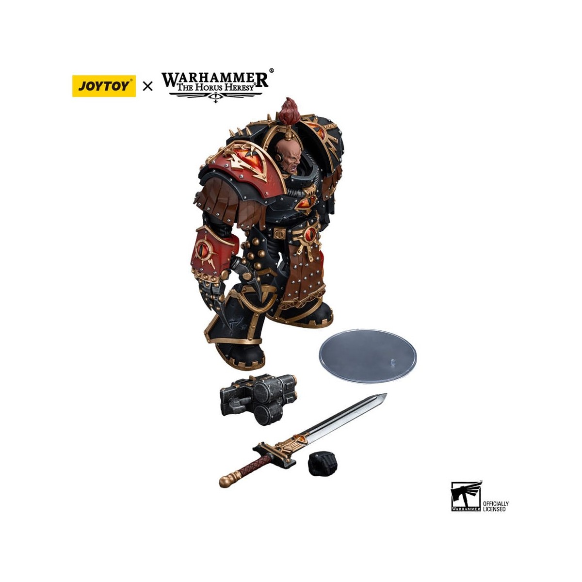 JoyToy Space Marines - Hijos de Horus - Ezekyle Abaddon Primer Capitán de la XVl Legión - 1/18 - Warhammer La Herejía de Horus