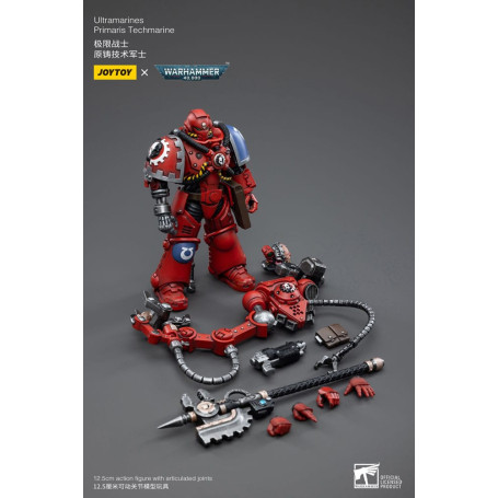 JoyToy - Marines Espaciales - Ultramarines - Techmarine Hermano Tybestis 1/18 - Warhammer 40K