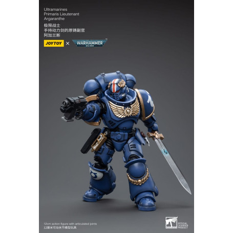 JoyToy - Marines Espaciales - Ultramarines - Primaris Teniente Argaranthe 1/18 - Warhammer 40K