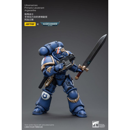JoyToy - Marines Espaciales - Ultramarines - Primaris Teniente Argaranthe 1/18 - Warhammer 40K