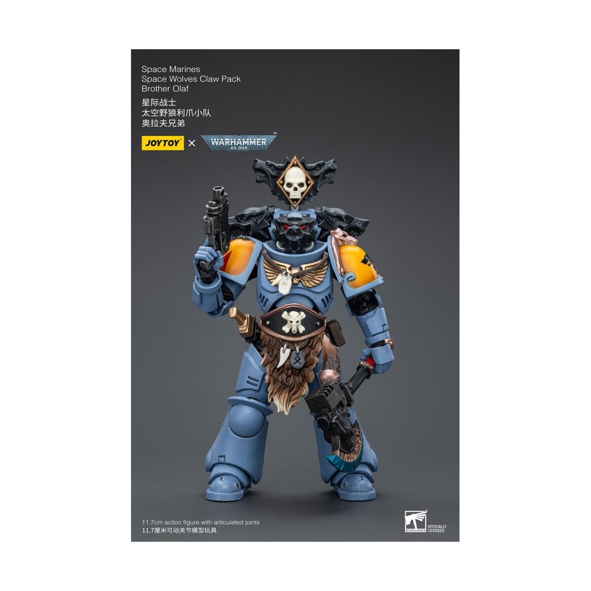 JoyToy Space Marines - Space Wolves - Claw Pack Hermano Olaf 1/18 - Warhammer 40K