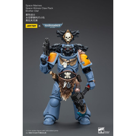 JoyToy Space Marines - Space Wolves - Claw Pack Hermano Olaf 1/18 - Warhammer 40K