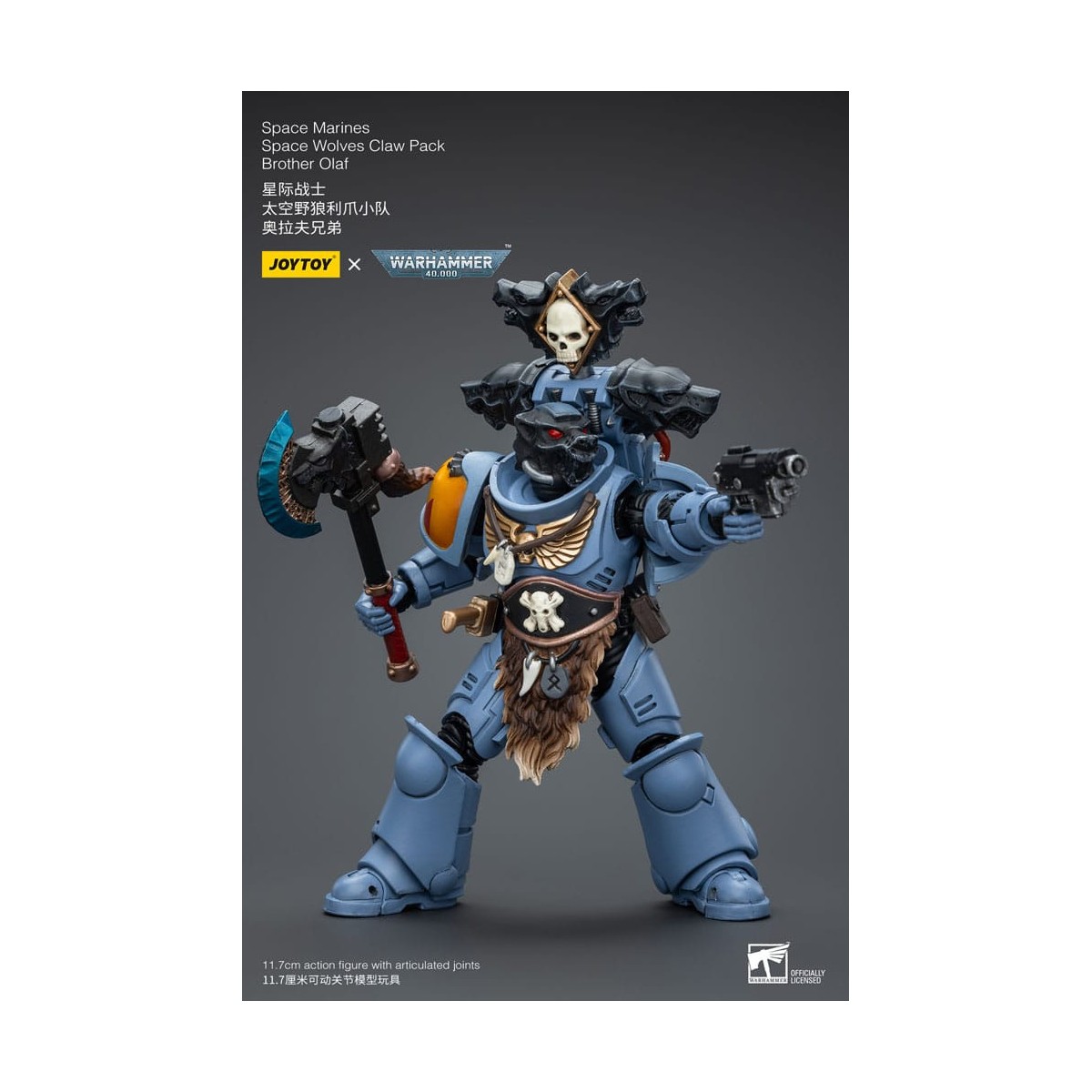 JoyToy Space Marines - Space Wolves - Claw Pack Hermano Olaf 1/18 - Warhammer 40K