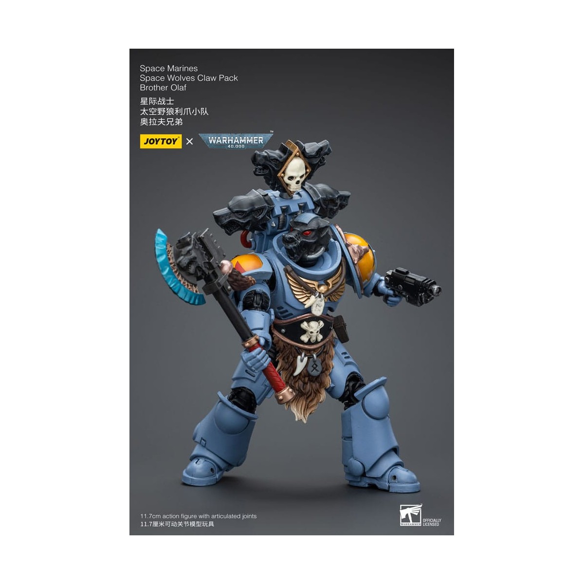 JoyToy Space Marines - Space Wolves - Claw Pack Hermano Olaf 1/18 - Warhammer 40K