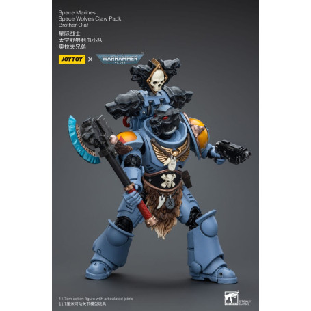 JoyToy Space Marines - Space Wolves - Claw Pack Hermano Olaf 1/18 - Warhammer 40K