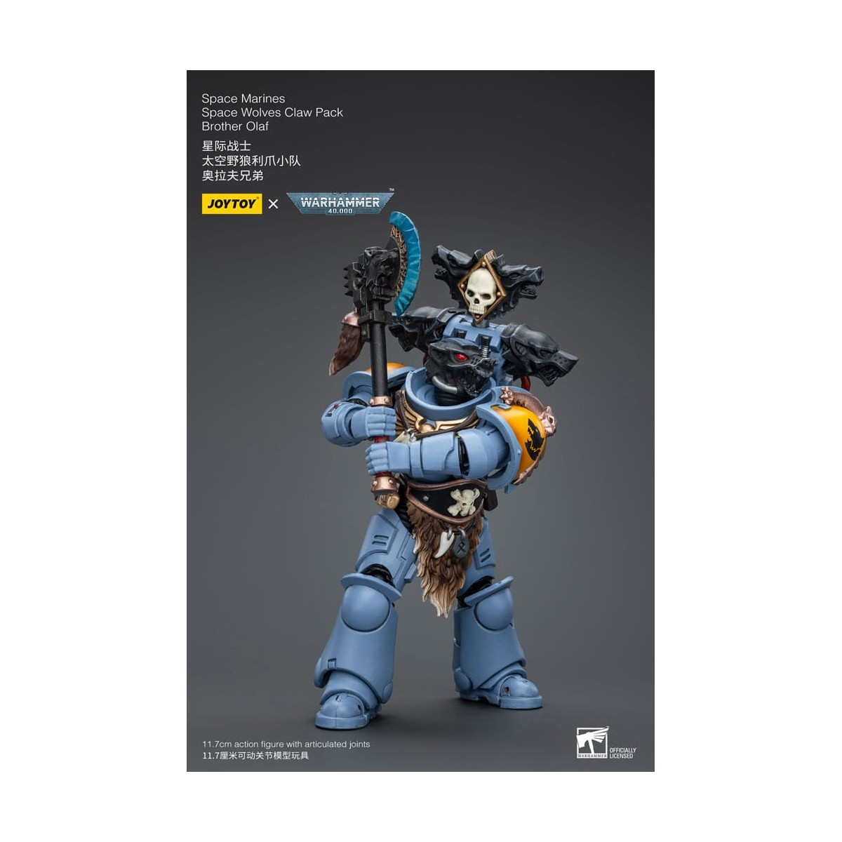 JoyToy Space Marines - Space Wolves - Claw Pack Hermano Olaf 1/18 - Warhammer 40K