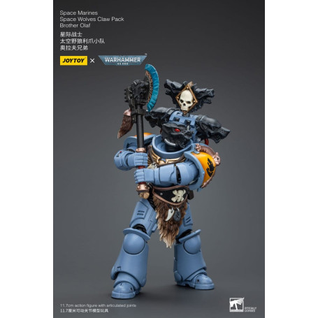 JoyToy Space Marines - Space Wolves - Claw Pack Hermano Olaf 1/18 - Warhammer 40K