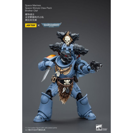 JoyToy Space Marines - Space Wolves - Claw Pack Hermano Olaf 1/18 - Warhammer 40K