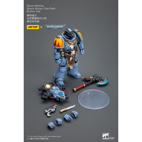 JoyToy Space Marines - Space Wolves - Claw Pack Hermano Olaf 1/18 - Warhammer 40K