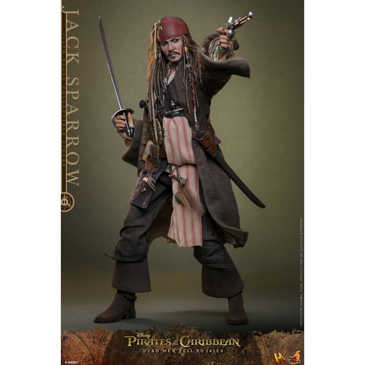 Hot Toys Piratas del Caribe - Jack Sparrow Edición Coleccionista - Dead Men Tell No Tales