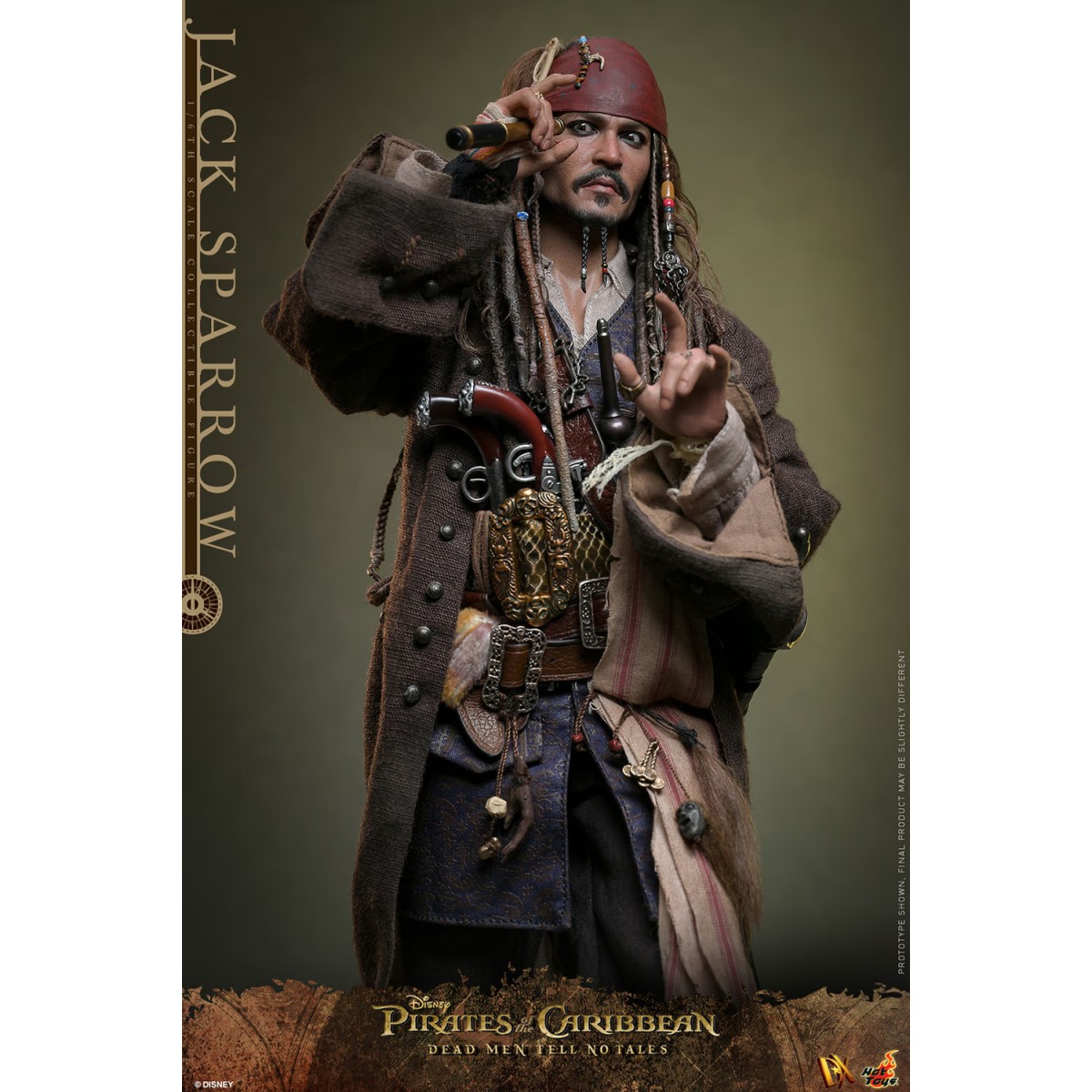 Hot Toys Piratas del Caribe - Jack Sparrow Edición Coleccionista - Dead Men Tell No Tales