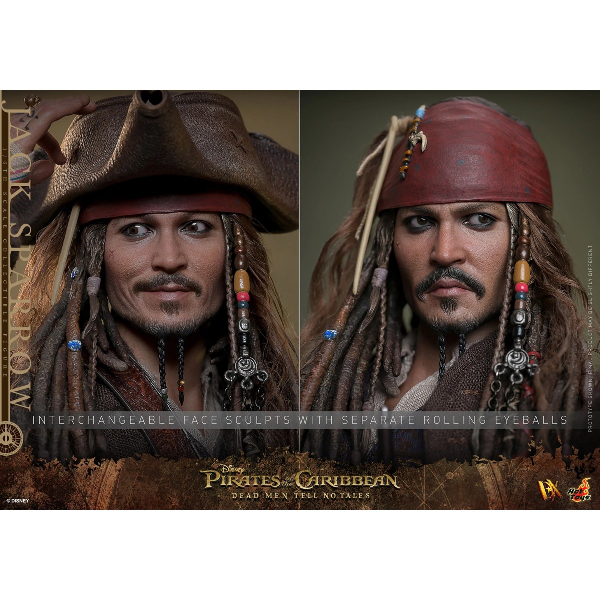 Hot Toys Piratas del Caribe - Jack Sparrow Edición Coleccionista - Dead Men Tell No Tales