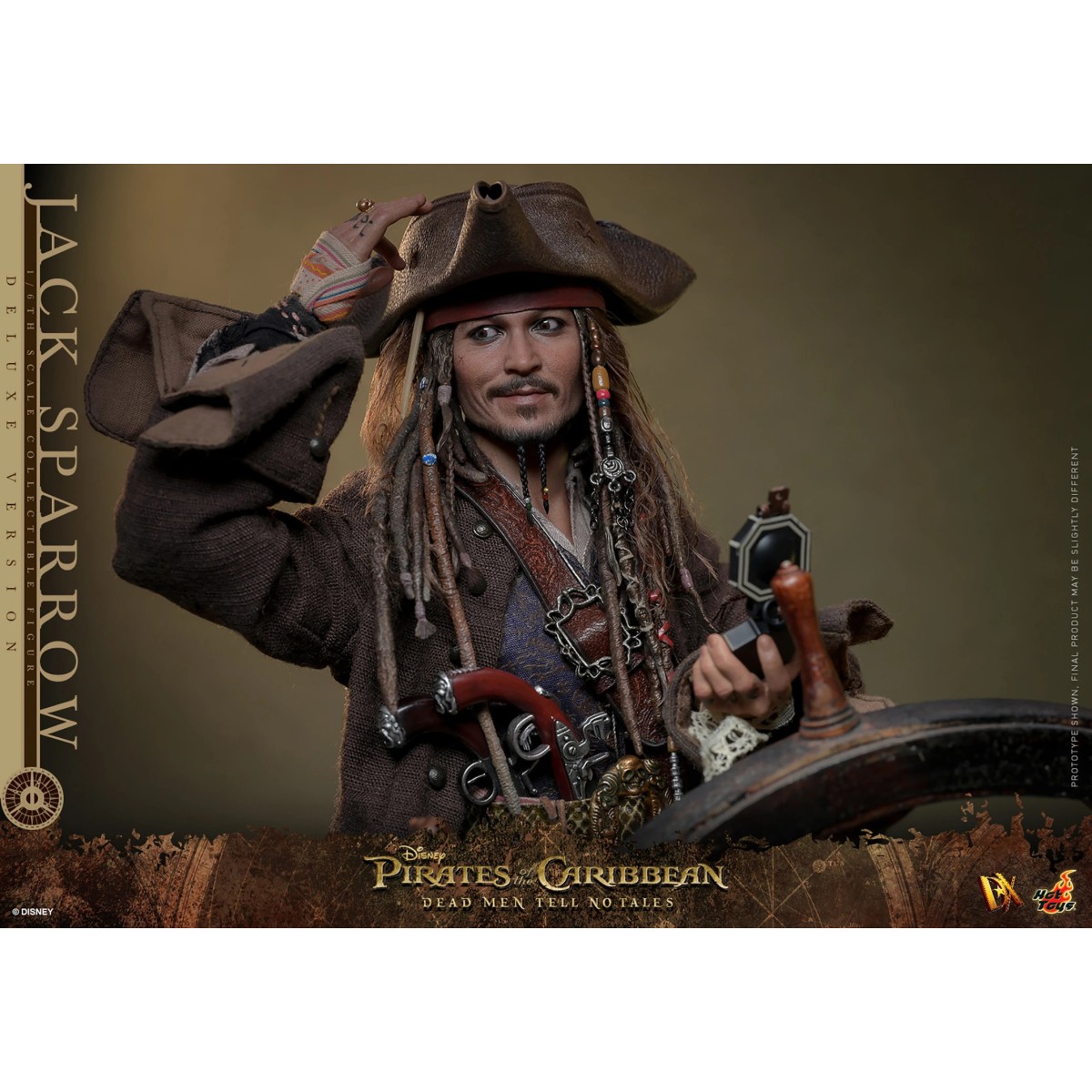 Hot Toys Piratas del Caribe - Jack Sparrow Edición Deluxe - Dead Men Tell No Tales