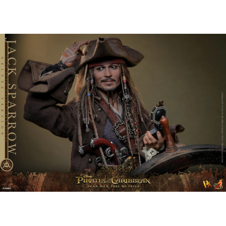 Hot Toys Piratas del Caribe - Jack Sparrow Edición Deluxe - Dead Men Tell No Tales