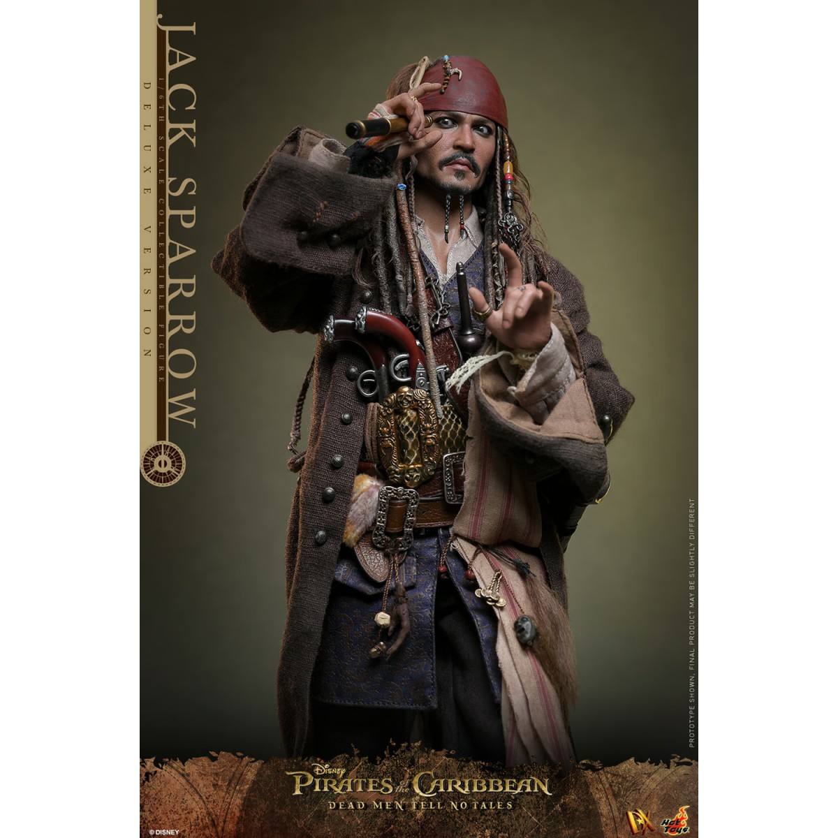 Hot Toys Piratas del Caribe - Jack Sparrow Edición Deluxe - Dead Men Tell No Tales