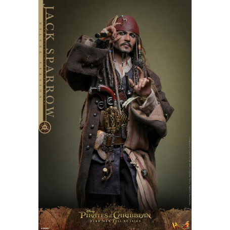 Hot Toys Piratas del Caribe - Jack Sparrow Edición Deluxe - Dead Men Tell No Tales