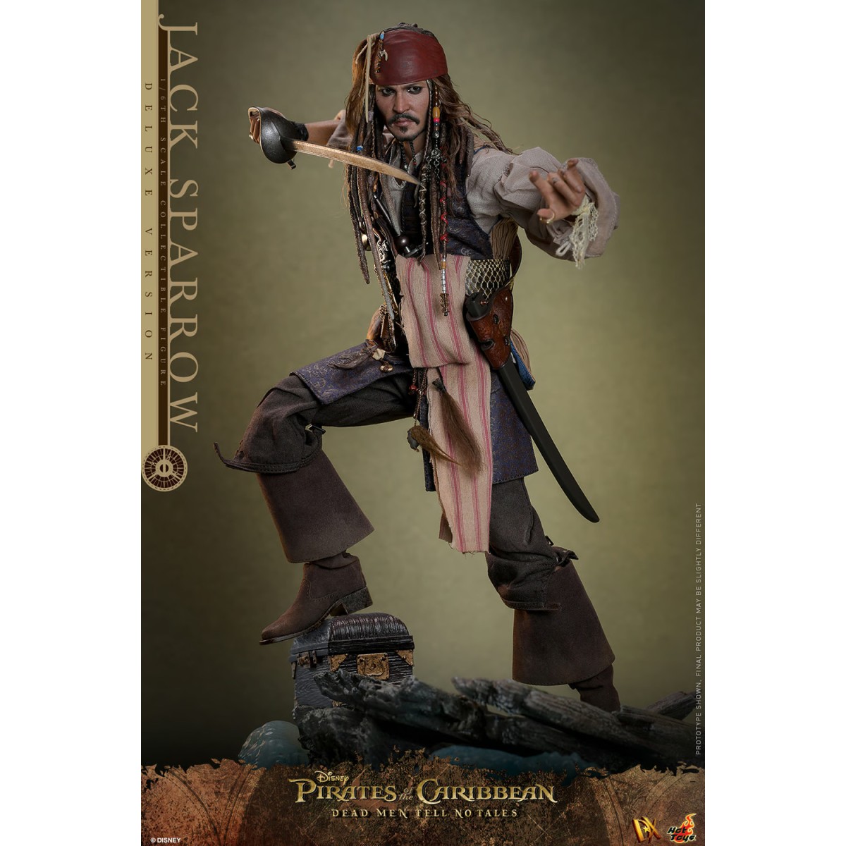 Hot Toys Piratas del Caribe - Jack Sparrow Edición Deluxe - Dead Men Tell No Tales