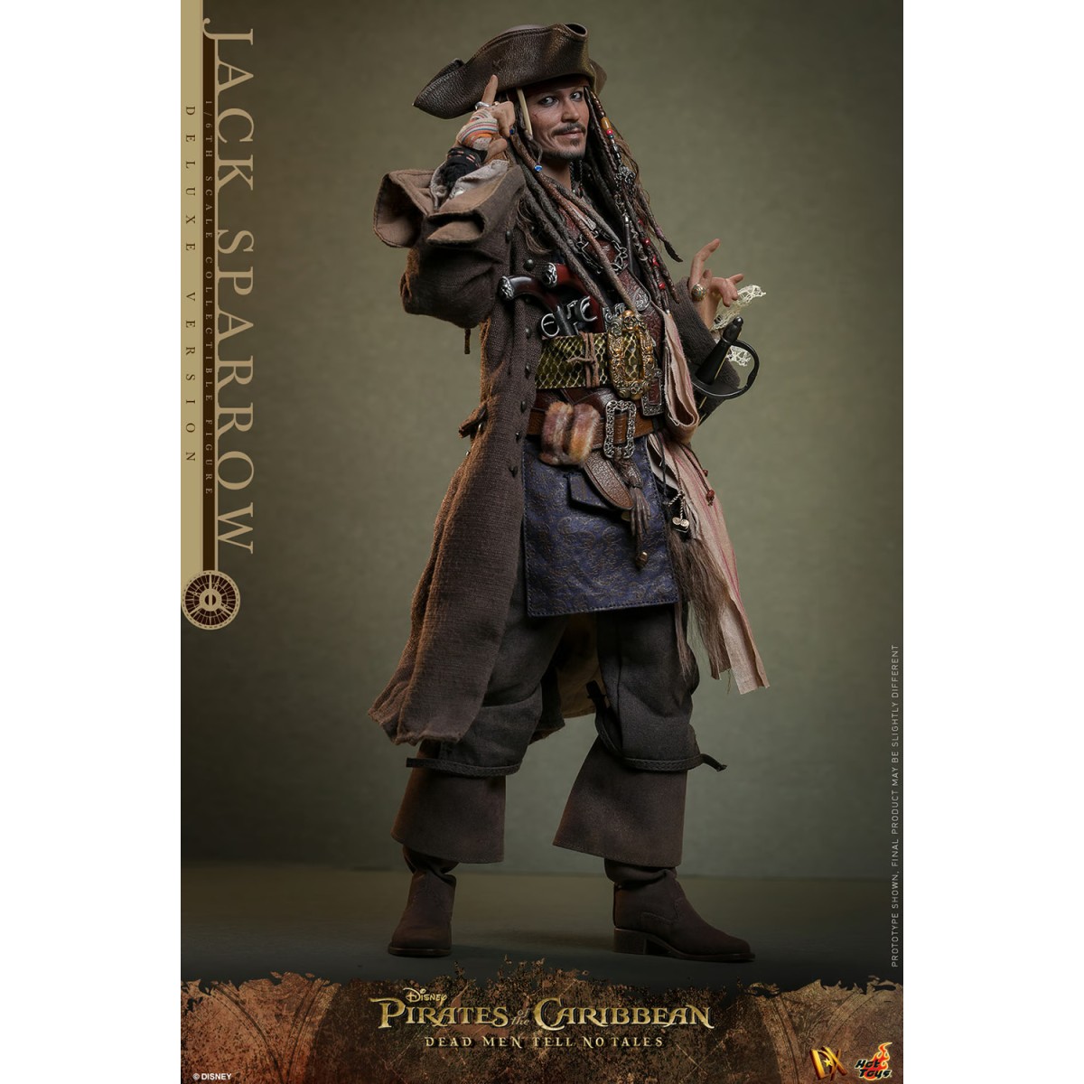 Hot Toys Piratas del Caribe - Jack Sparrow Edición Deluxe - Dead Men Tell No Tales