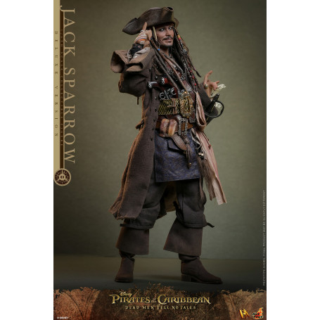 Hot Toys Piratas del Caribe - Jack Sparrow Edición Deluxe - Dead Men Tell No Tales