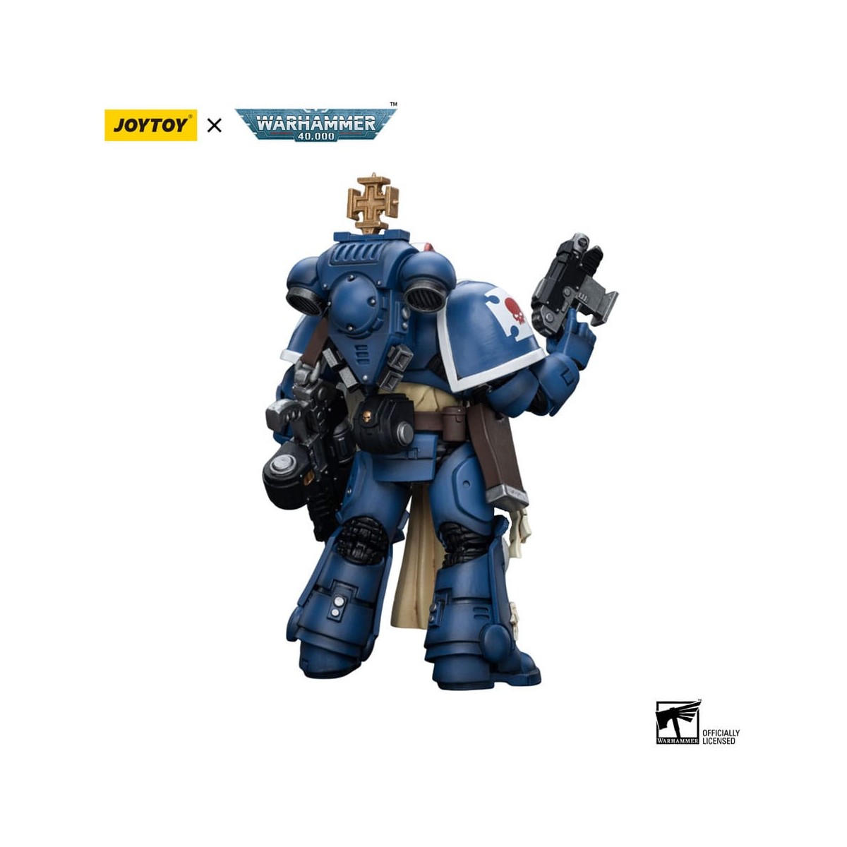 JoyToy - Marines Espaciales - Ultramarines - Sargento Veterano Sternguard 1/18 - Warhammer 40K