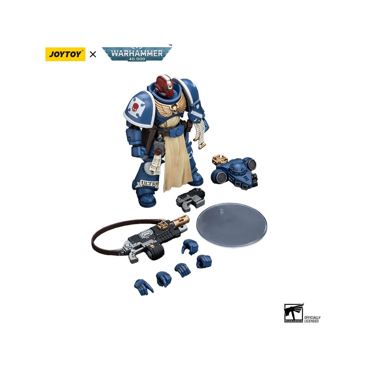 JoyToy - Marines Espaciales - Ultramarines - Sargento Veterano Sternguard 1/18 - Warhammer 40K