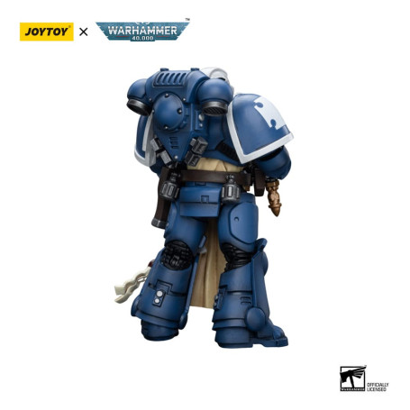 JoyToy - Marines Espaciales - Ultramarines - Sternguard Veterano con Combi-Plasma 1/18 - Warhammer 40K