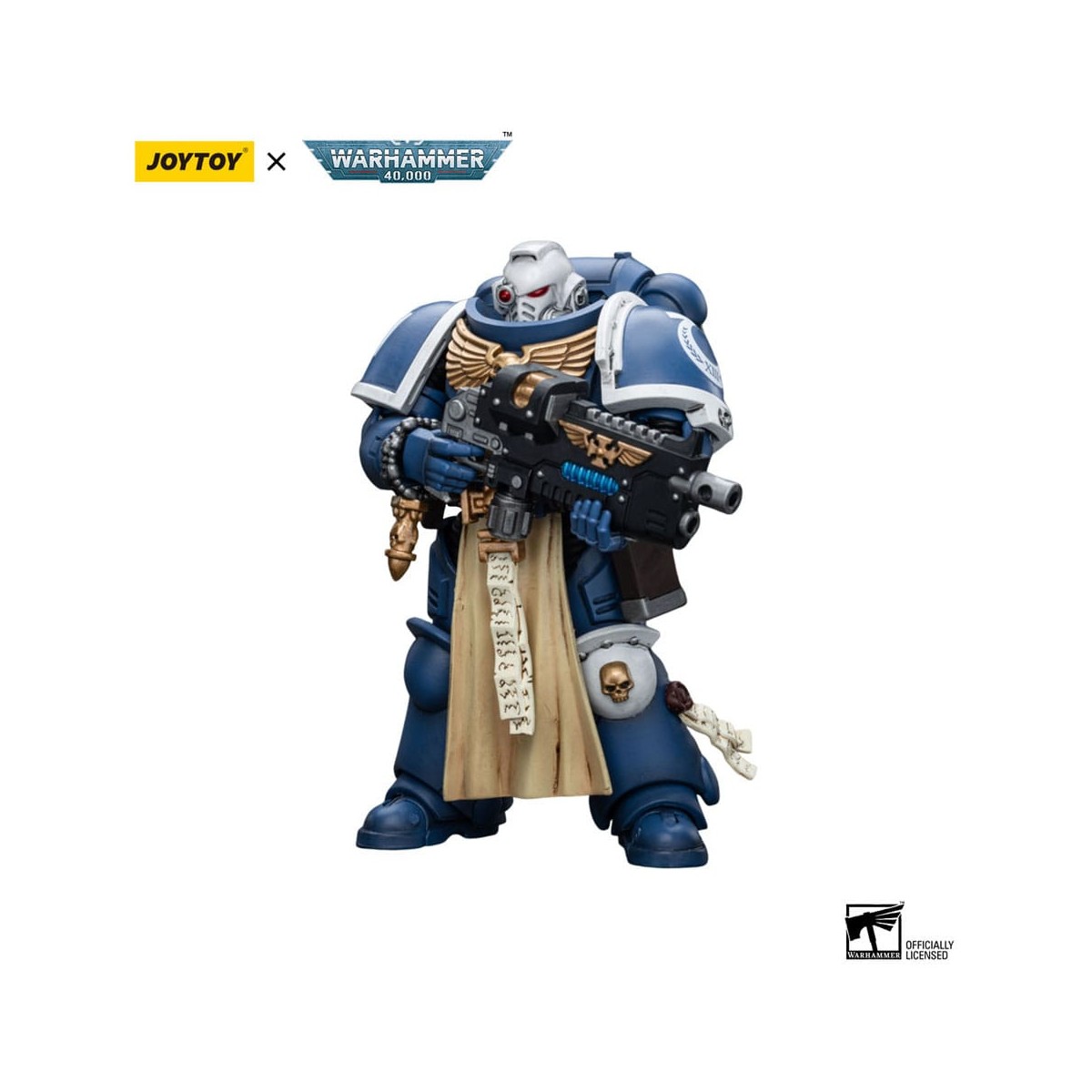 JoyToy - Marines Espaciales - Ultramarines - Sternguard Veterano con Combi-Plasma 1/18 - Warhammer 40K