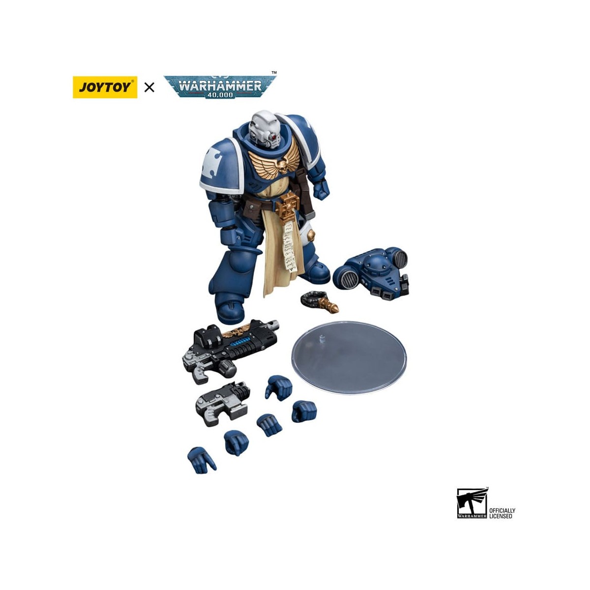 JoyToy - Marines Espaciales - Ultramarines - Sternguard Veterano con Combi-Plasma 1/18 - Warhammer 40K