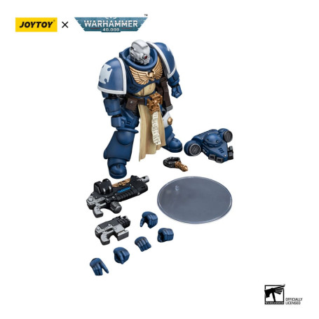 JoyToy - Marines Espaciales - Ultramarines - Sternguard Veterano con Combi-Plasma 1/18 - Warhammer 40K