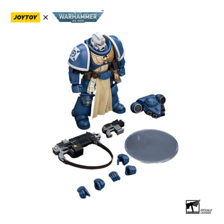 JoyToy - Marines Espaciales - Ultramarines - Sternguard Veterano con Auto Bolt Rifle 1/18 - Warhammer 40K
