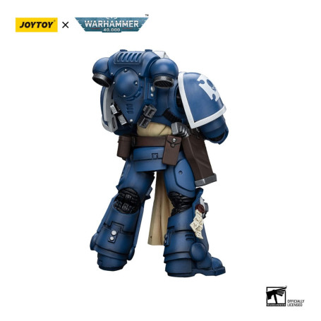 JoyToy - Marines Espaciales - Ultramarines - Sternguard Veterano con Rifle de Cerrojo 1/18 - Warhammer 40K