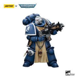 JoyToy - Marines Espaciales - Ultramarines - Sternguard Veterano con Rifle de Cerrojo 1/18 - Warhammer 40K