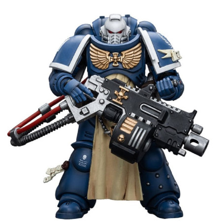 JoyToy - Marines Espaciales - Ultramarines - Sternguard Veterano con Bólter Pesado 1/18 - Warhammer 40K