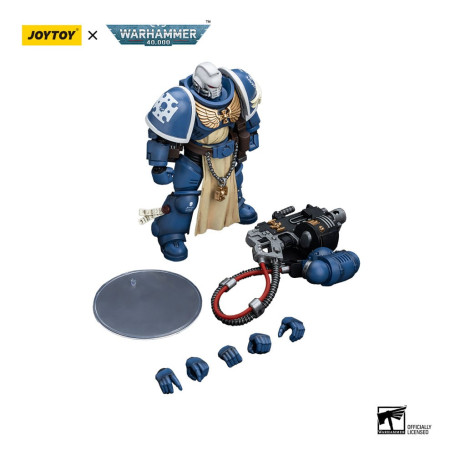 JoyToy - Marines Espaciales - Ultramarines - Sternguard Veterano con Bólter Pesado 1/18 - Warhammer 40K