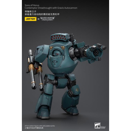 JoyToy Space marines - Sons of Horus - Contemptor Dreadnought with Gravis Autocannon 1/18 - La Herejía de Horus