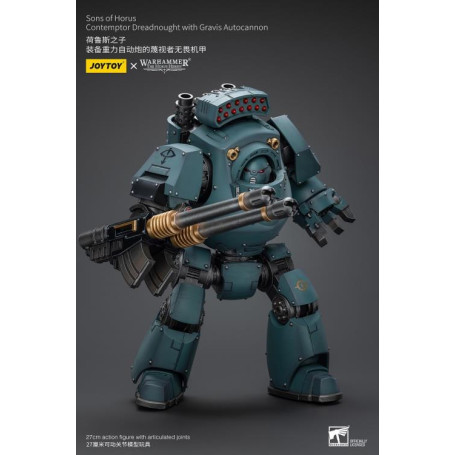 JoyToy Space marines - Sons of Horus - Contemptor Dreadnought with Gravis Autocannon 1/18 - La Herejía de Horus