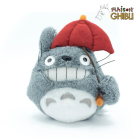 Casa Ghibli Peluche Totoro con Paraguas Rojo - Mi Vecino Totoro