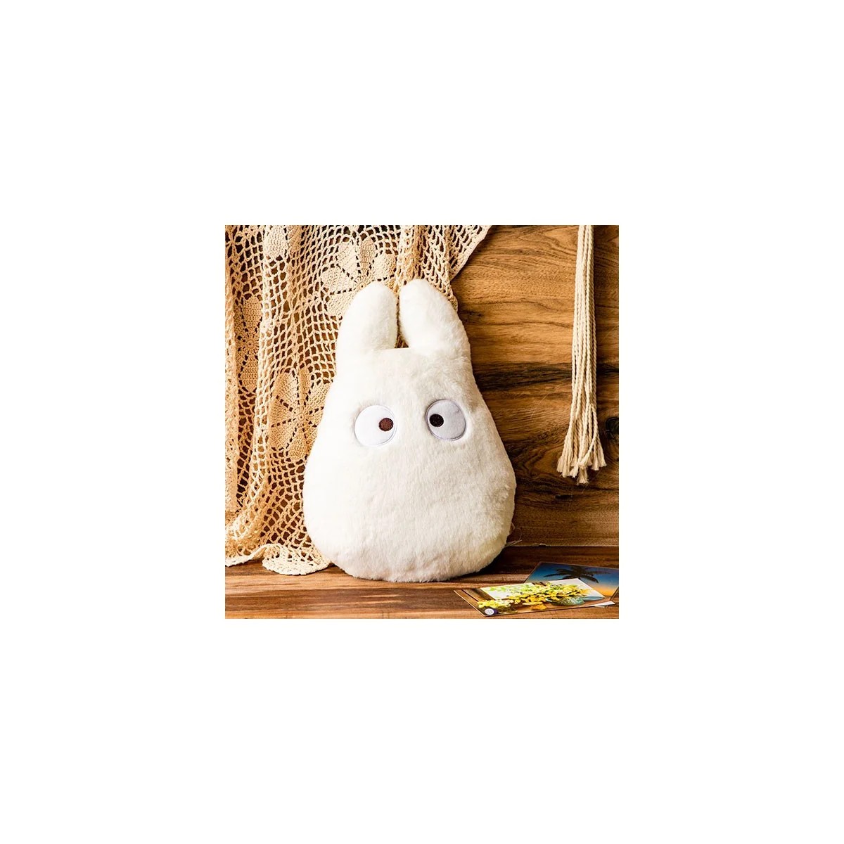 Maison Ghibli Nakayoshi Totoro Cojín Blanco - Mi vecino Totoro