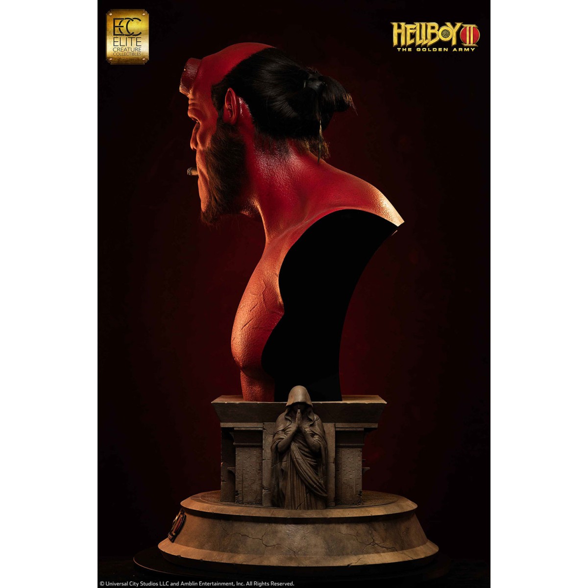 Toynami Criatura de Élite - HELLBOY BUST 1:1 - Hellboy II