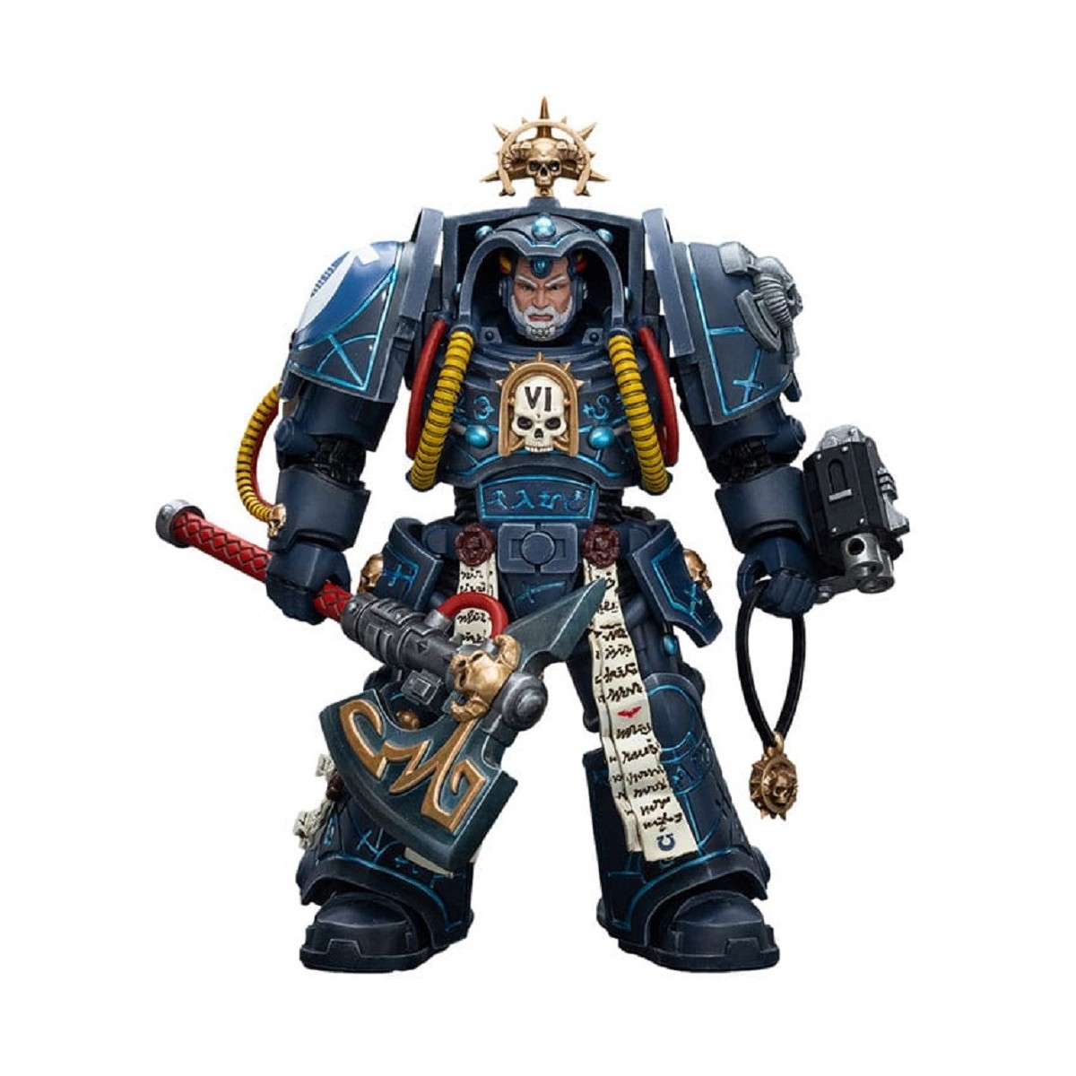 JoyToy - Marines Espaciales - Ultramarines - Bibliotecario con Armadura Terminator 1/18 - Warhammer 40K