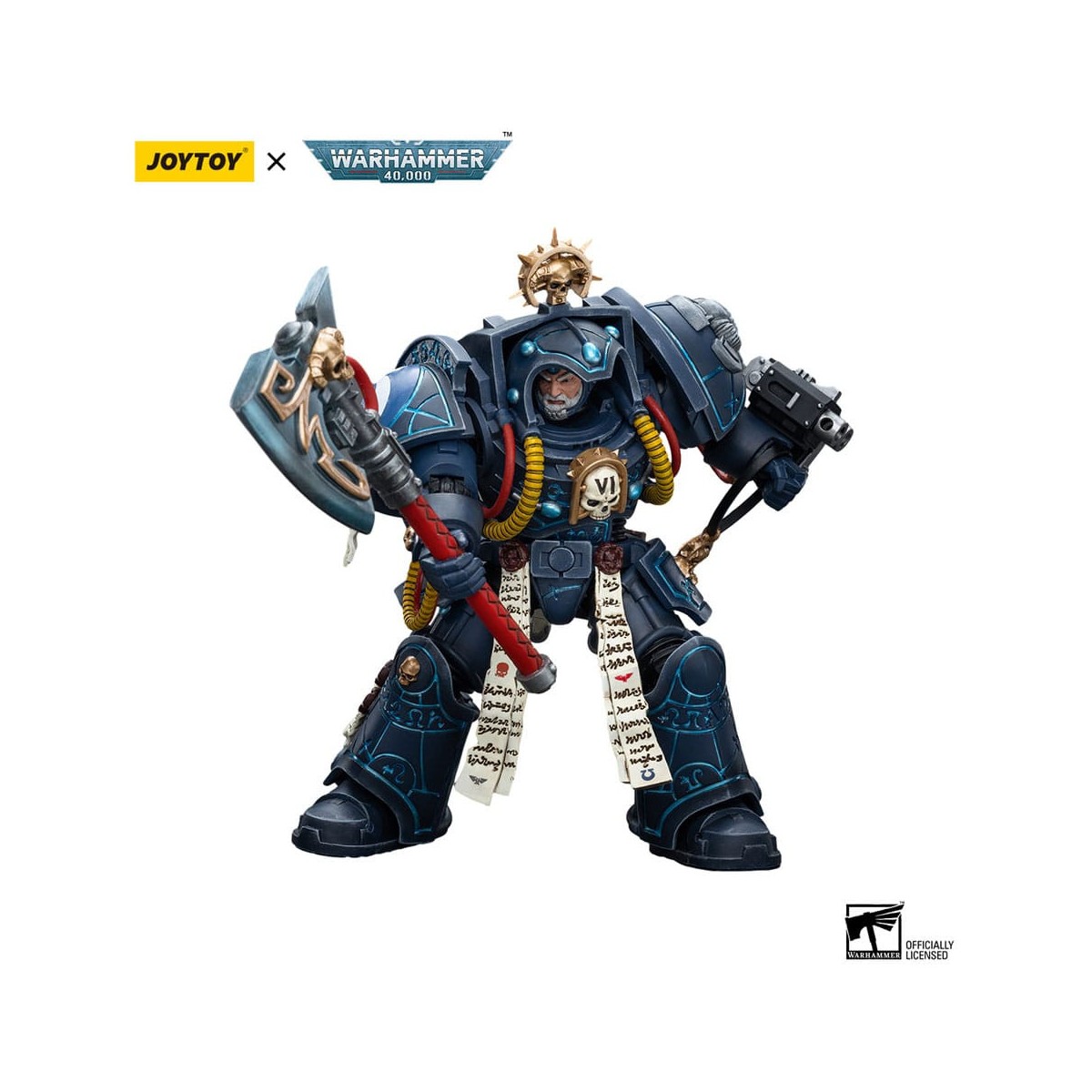 JoyToy - Marines Espaciales - Ultramarines - Bibliotecario con Armadura Terminator 1/18 - Warhammer 40K