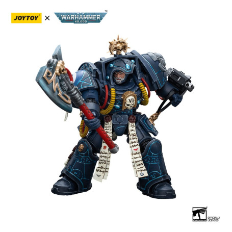 JoyToy - Marines Espaciales - Ultramarines - Bibliotecario con Armadura Terminator 1/18 - Warhammer 40K