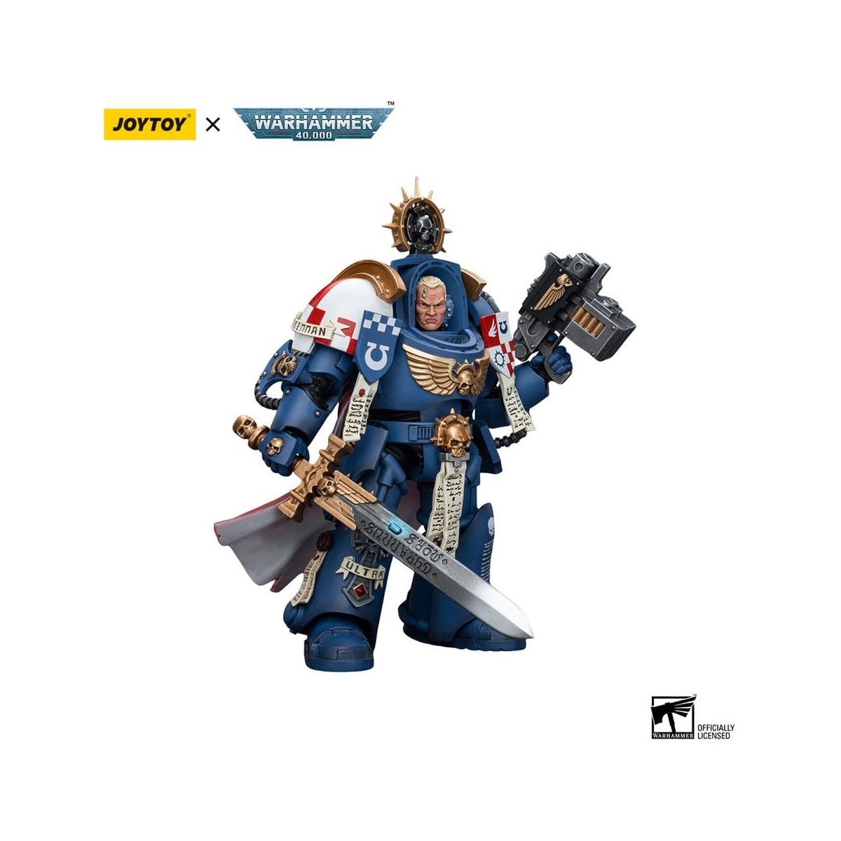 JoyToy - Marines Espaciales - Ultramarines - Capitán Terminator Severus Agemman 1/18 - Warhammer 40K